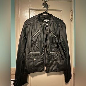 Faux Leather Jacket